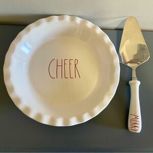 Rae Dunn Christmas pie plate